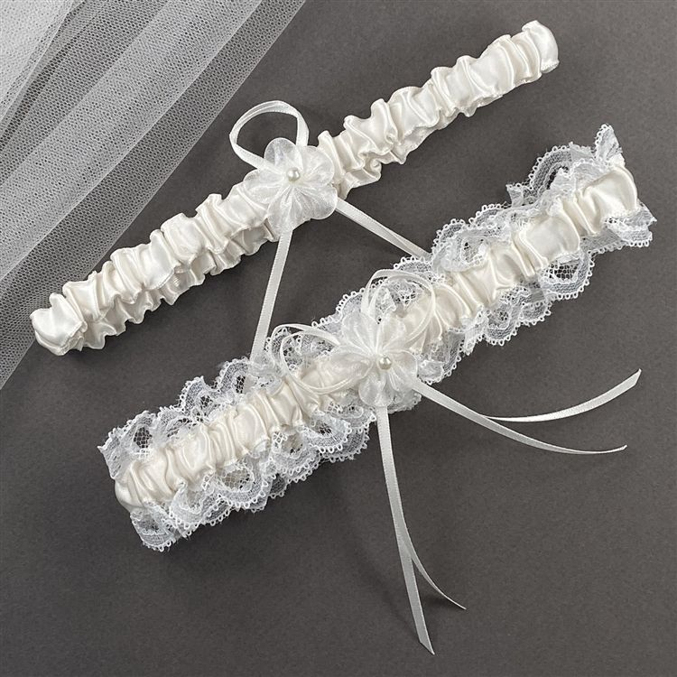 Mariell 4662G-I Vintage Garter Set