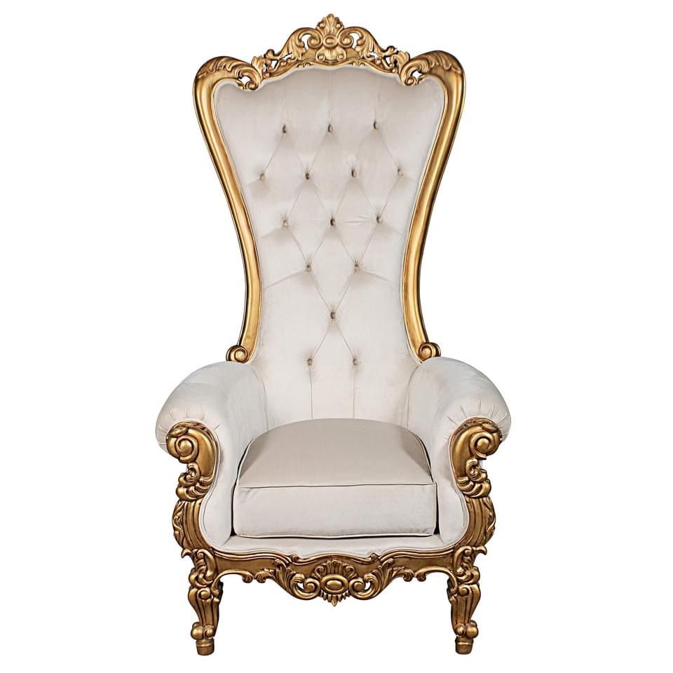 Silver &amp; Gold Throne Chair