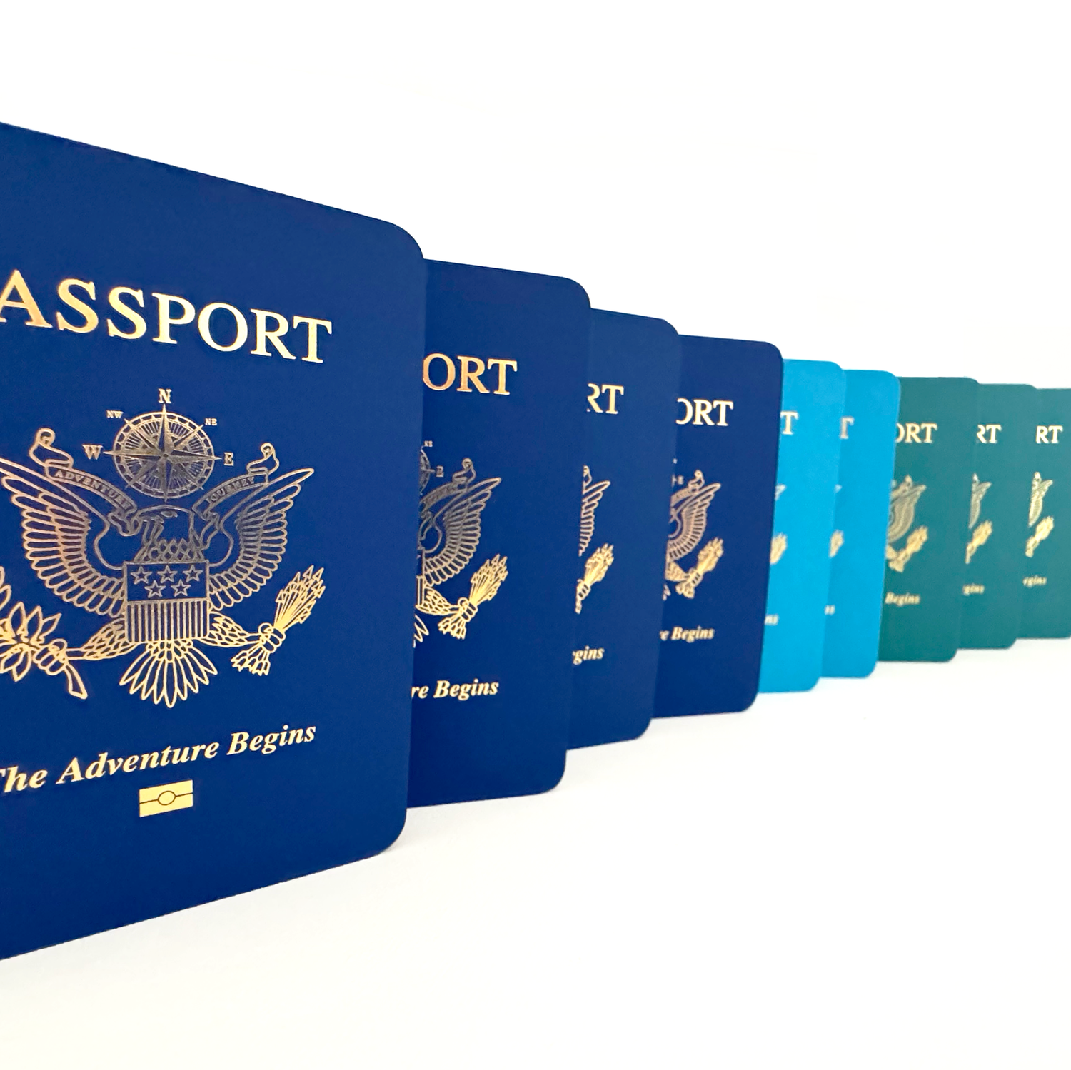Combo Pack – OCEAN BLUES Passport Books (Pack of 10)