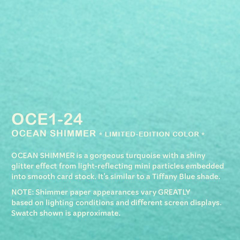OCEAN / LIGHT TURQUOISE Shimmer Passport Books (Pack of 10)