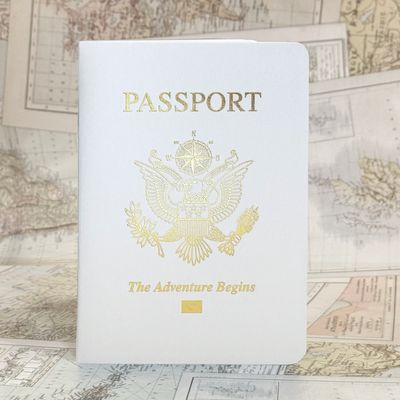 WHITE Shimmer Passport Books (Pack of 10)