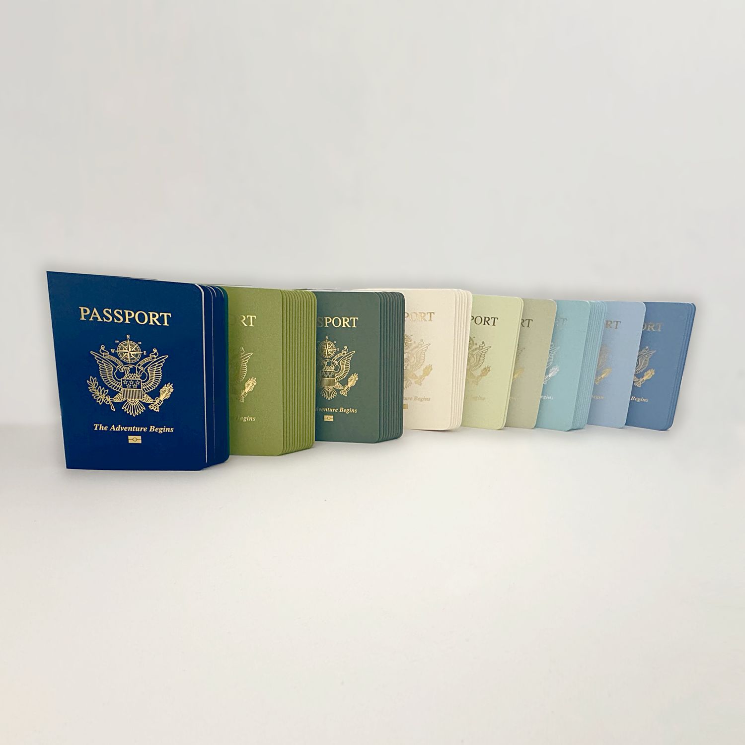 Combo Pack – BLUE GREEN Passport Books (Pack of 50)