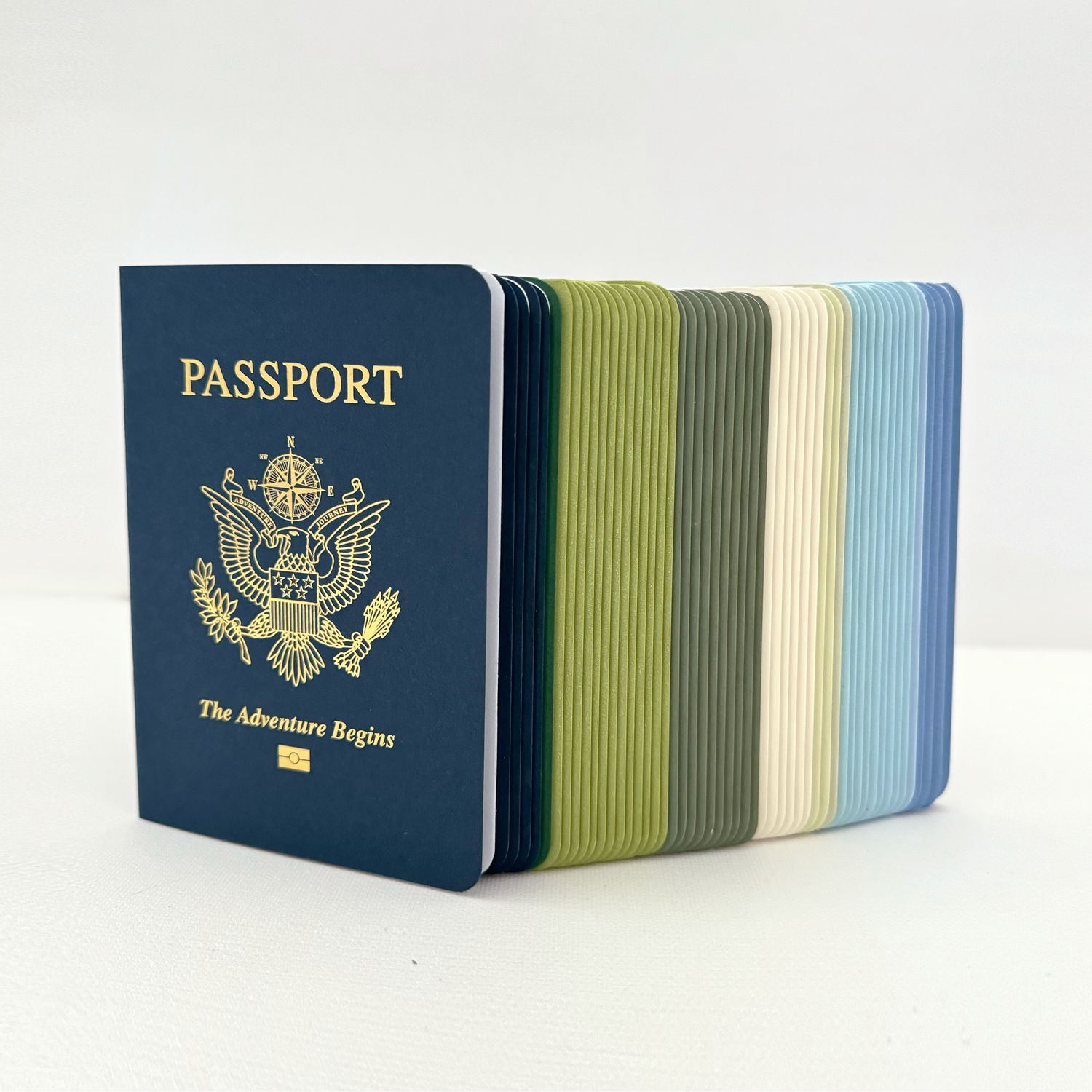 Combo Pack – BLUE GREEN Passport Books (Pack of 50)