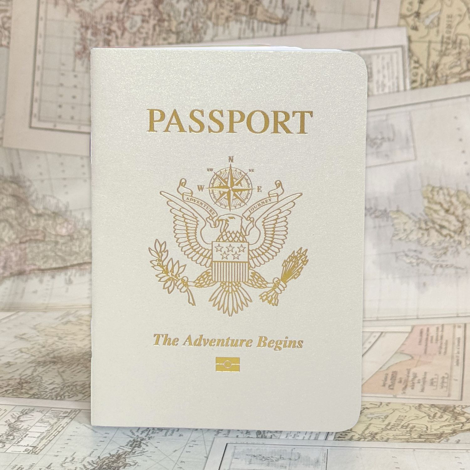 CANDLELIGHT CREAM Shimmer Passport Books (Pack of 10)