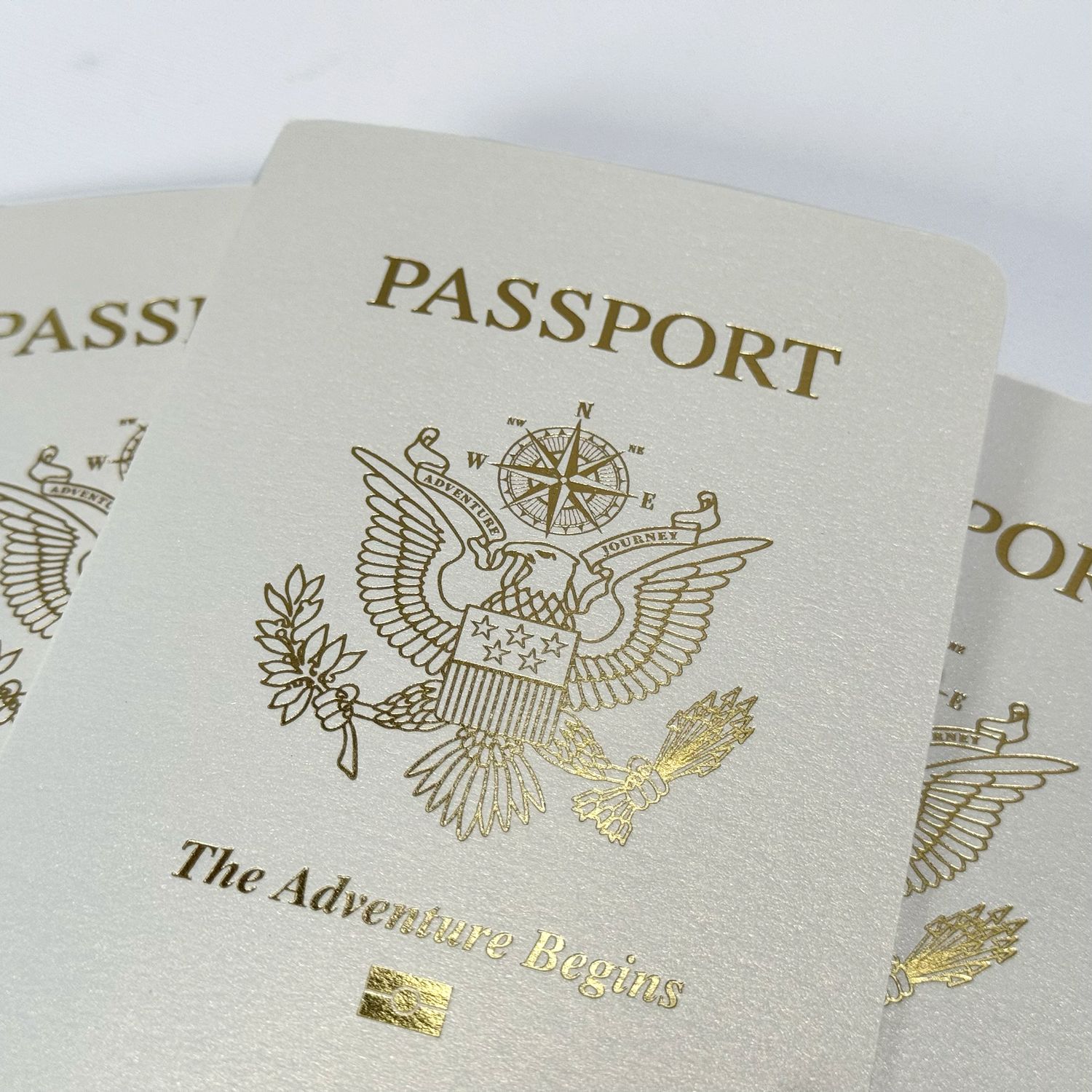 CANDLELIGHT CREAM Shimmer Passport Books (Pack of 10)