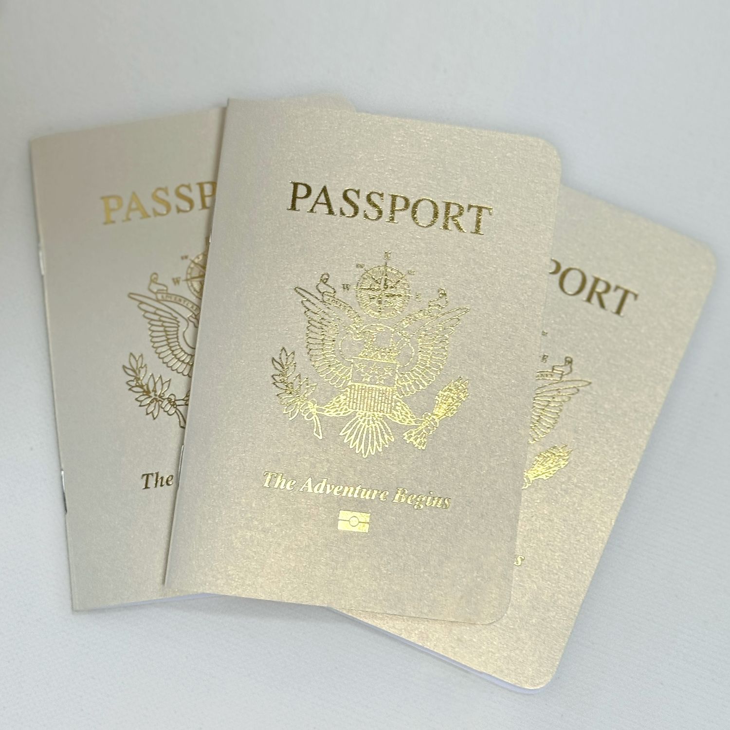 CANDLELIGHT CREAM Shimmer Passport Books (Pack of 10)