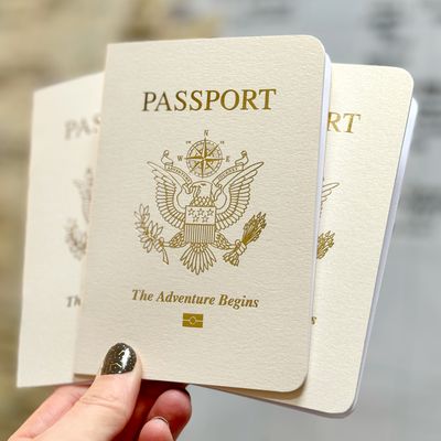 CANDLELIGHT CREAM Shimmer Passport Books (Pack of 10)