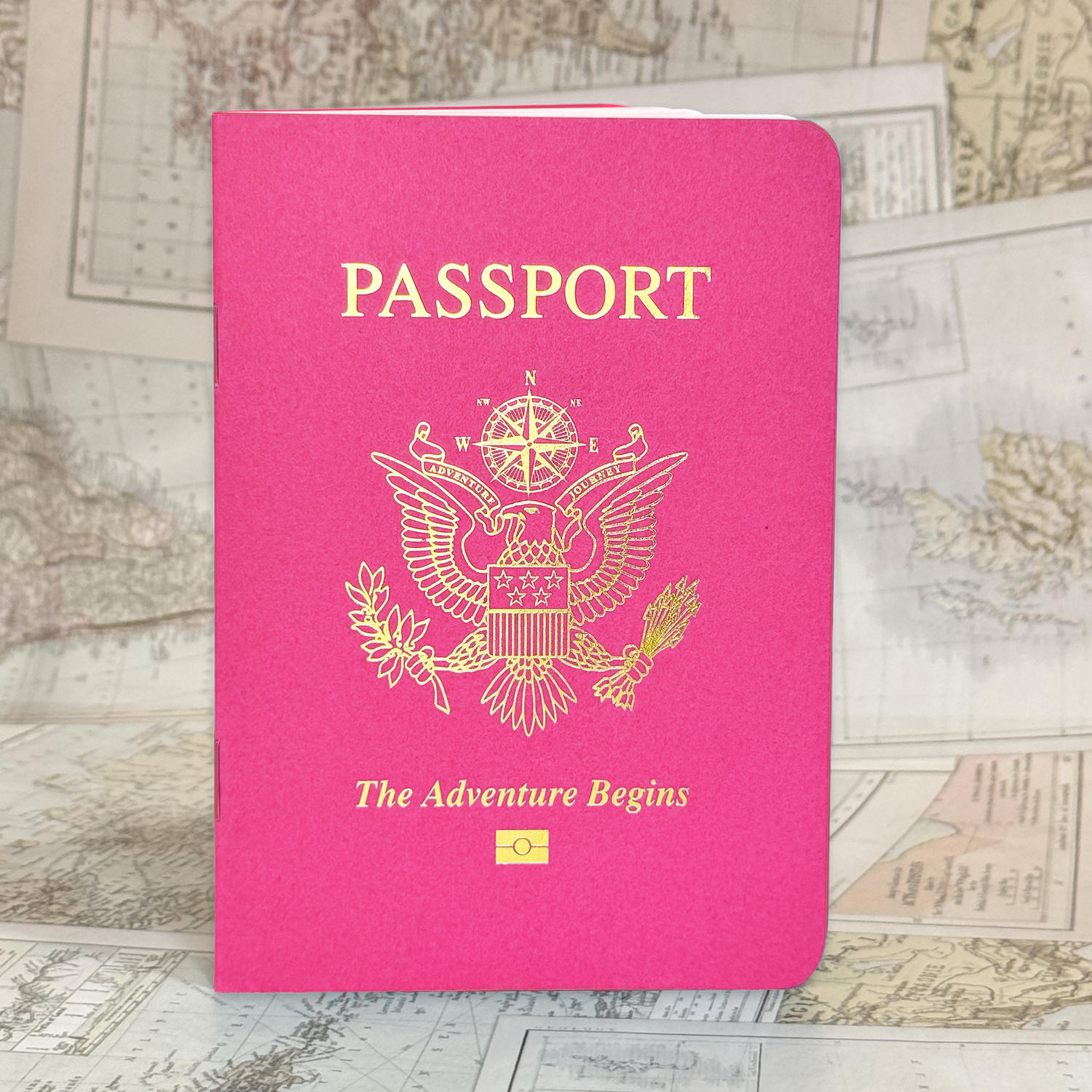 RICH POP PINK Matte Passport Books (Pack of 10)
