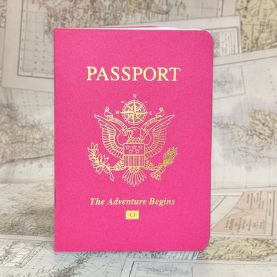 RICH POP PINK Matte Passport Books (Pack of 10)