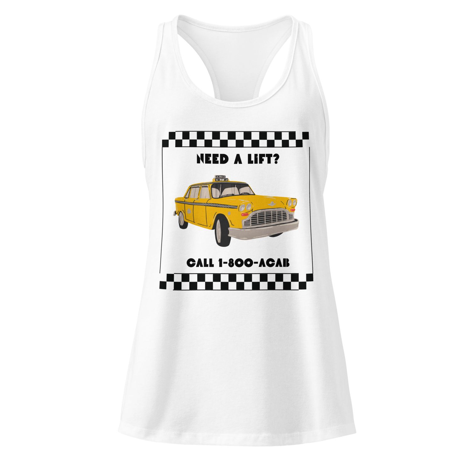 Acab light Women’s fitted racerback tank top