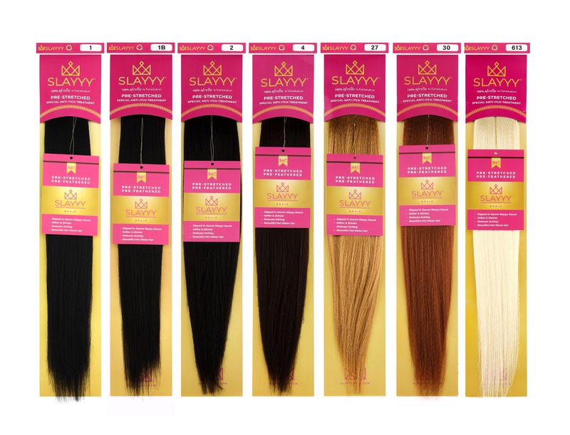 SLAYYY Itch-Free Pre-Stretched Braiding  Hair 6-Pack