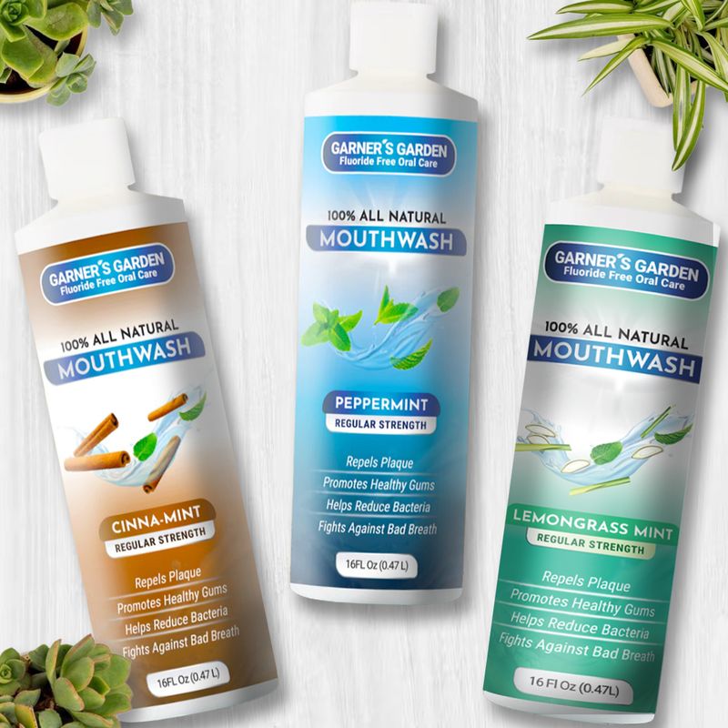 Garner’s Garden Peppermint Mouthwash Reduced Strength