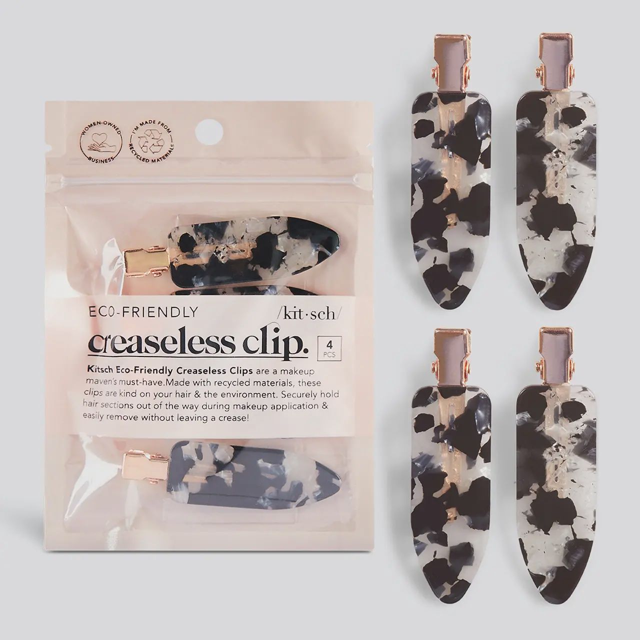 Kitsch Creaseless Clip - Black Terrazzo