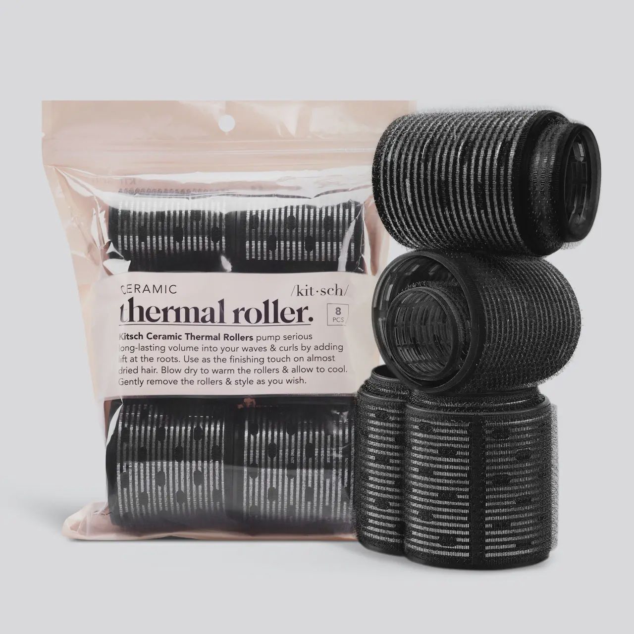 Kitsch Heatless Curling Set - Charcoal