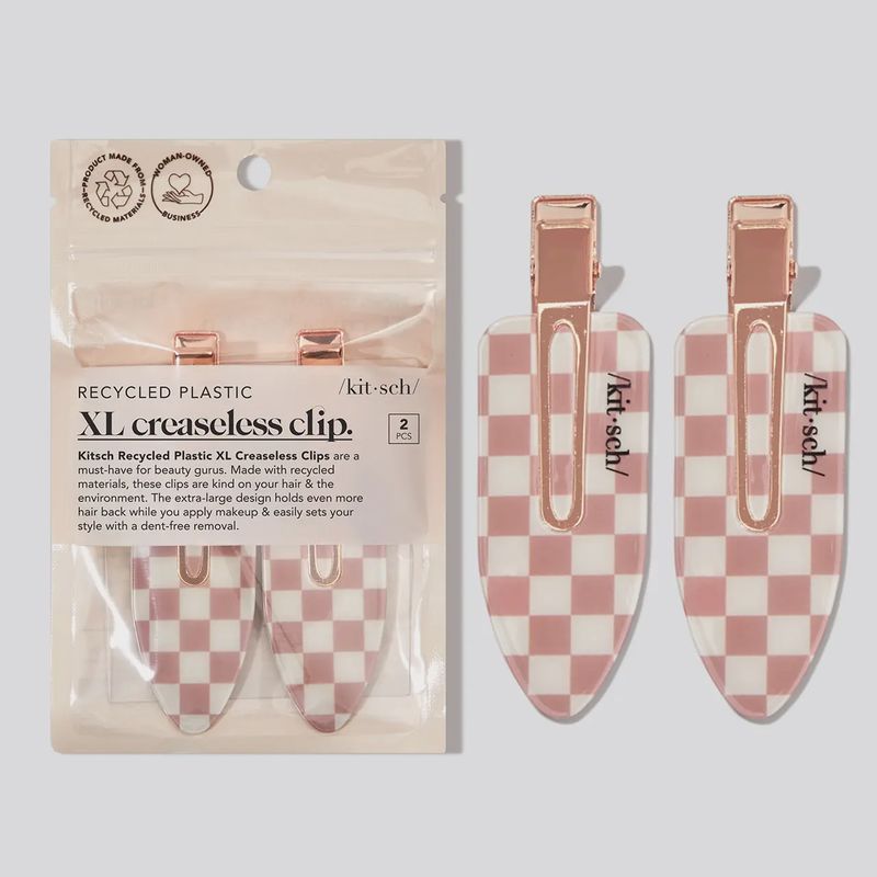 Kitsch XL Creaseless Clip - Terracotta Checker