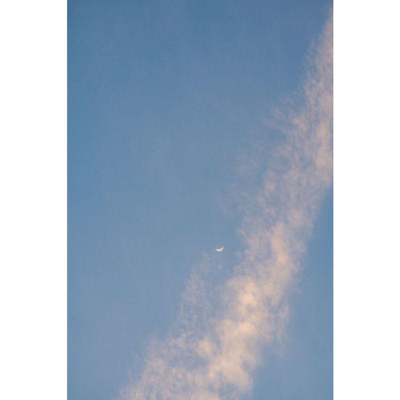 moon over the atlantic