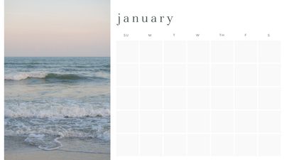 evergreen *printable calendar travel edition - pdf download
