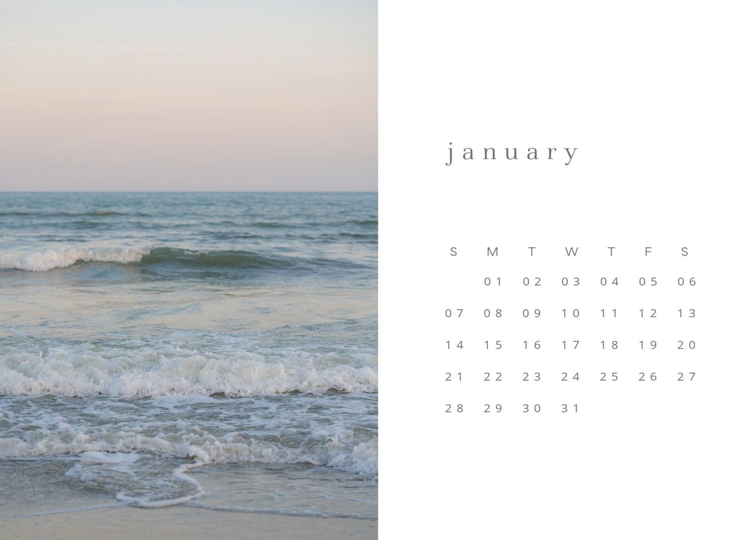 2024 fine art calendar - *physical 5x7 calendar