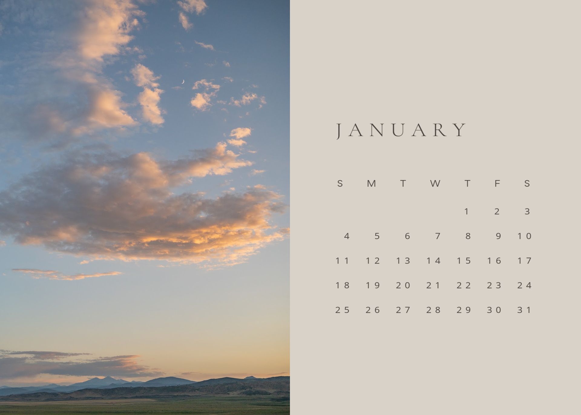 2026 fine art calendar *physical 5x7 calendar