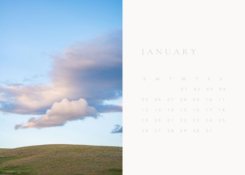 2025 fine art calendar - *physical 5x7 calendar