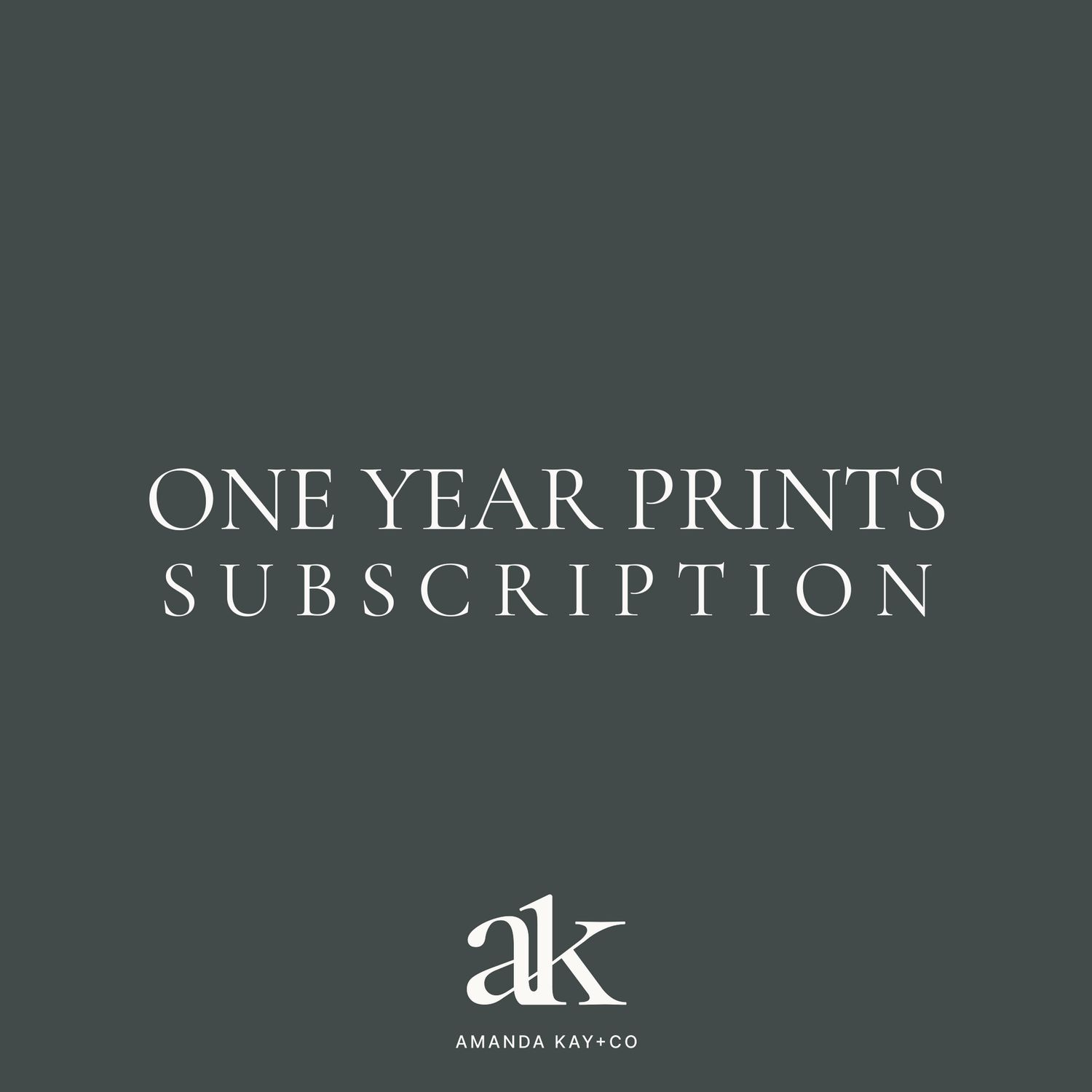 one year photo subscription