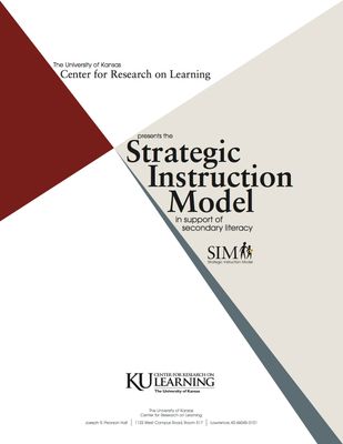 Cover of SIM In Support of Secondary Literacy booklet