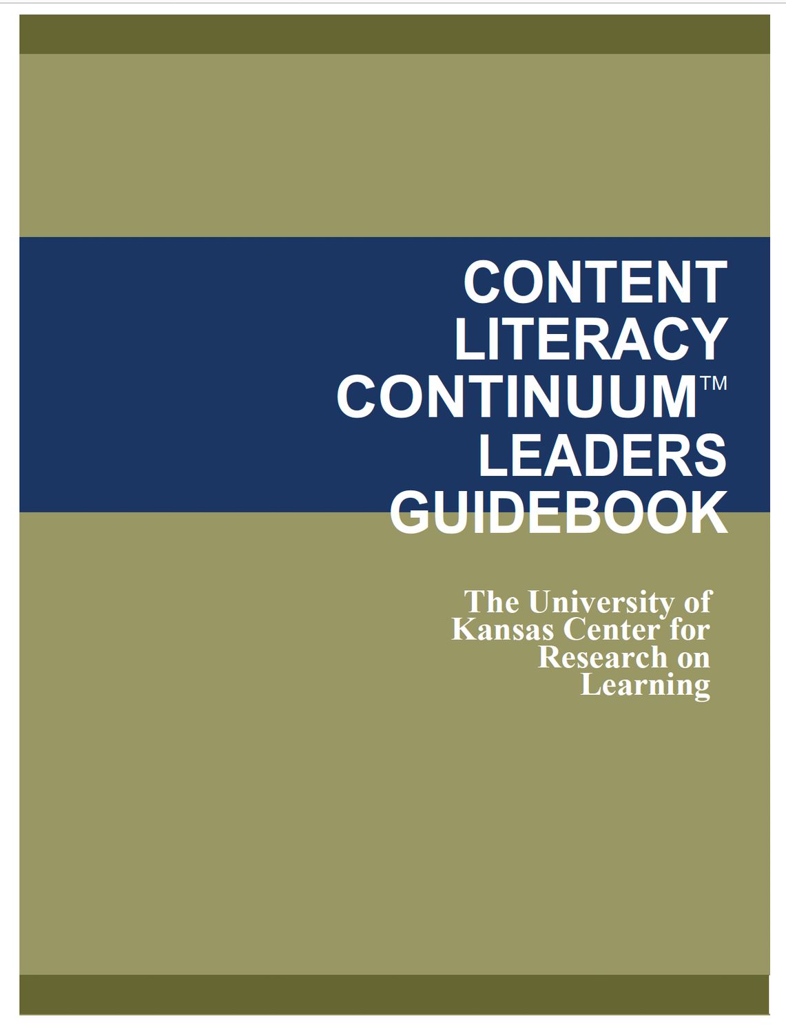 Content Literacy Continuum (CLC) Guidebook