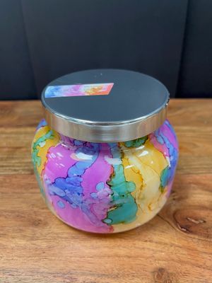 CB Volcano Sign Rainbow Jar