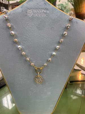 WP Flourish Ensemble Necklace Bright Silver