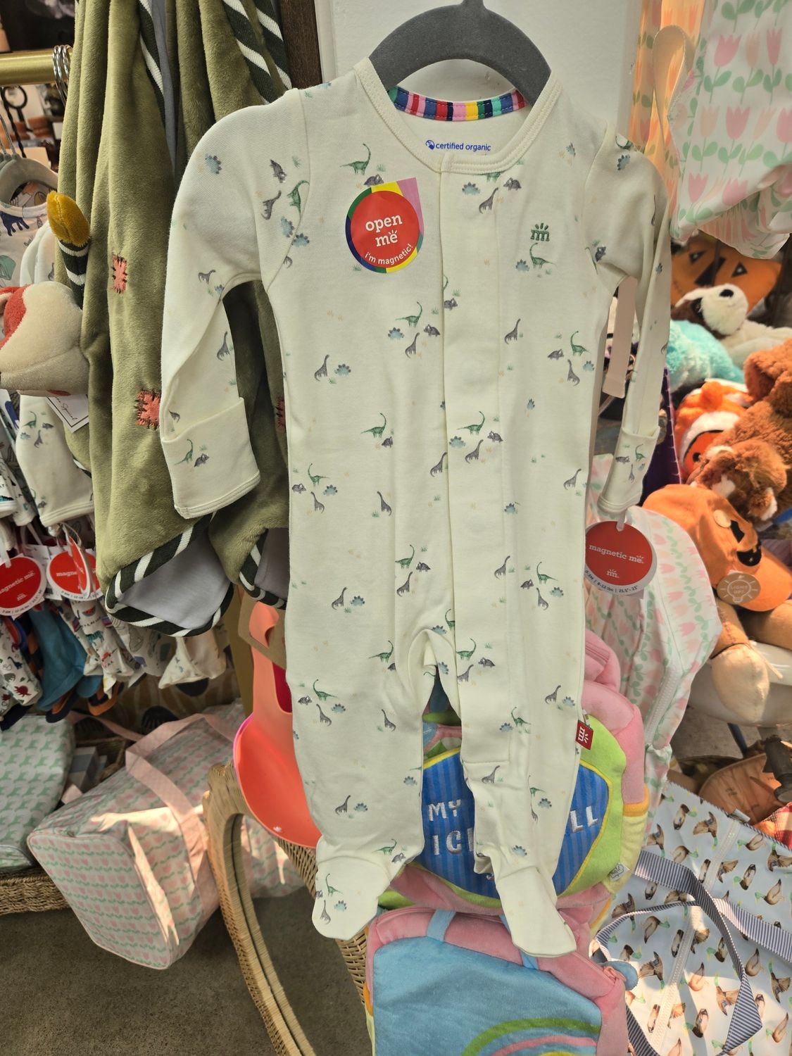 MM Tiny Diny Footie, Size: 0-3 mo