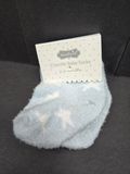 MP Blue Chenille Baby Socks, Design: Star