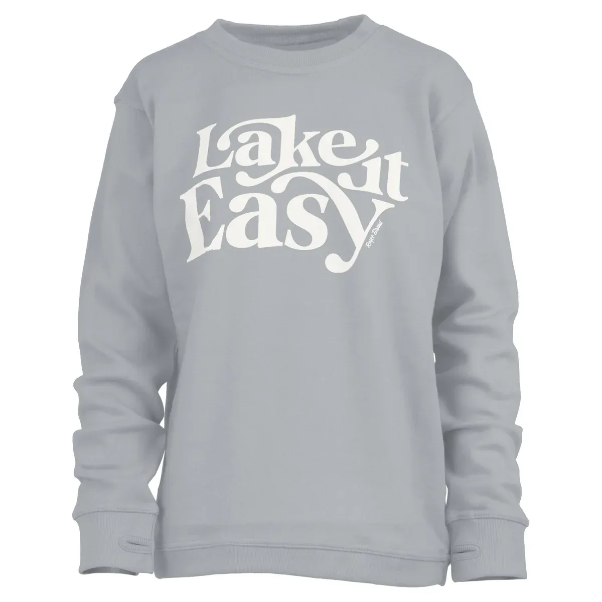 &quot;Lake It Easy&quot; Grey Long Sleeve