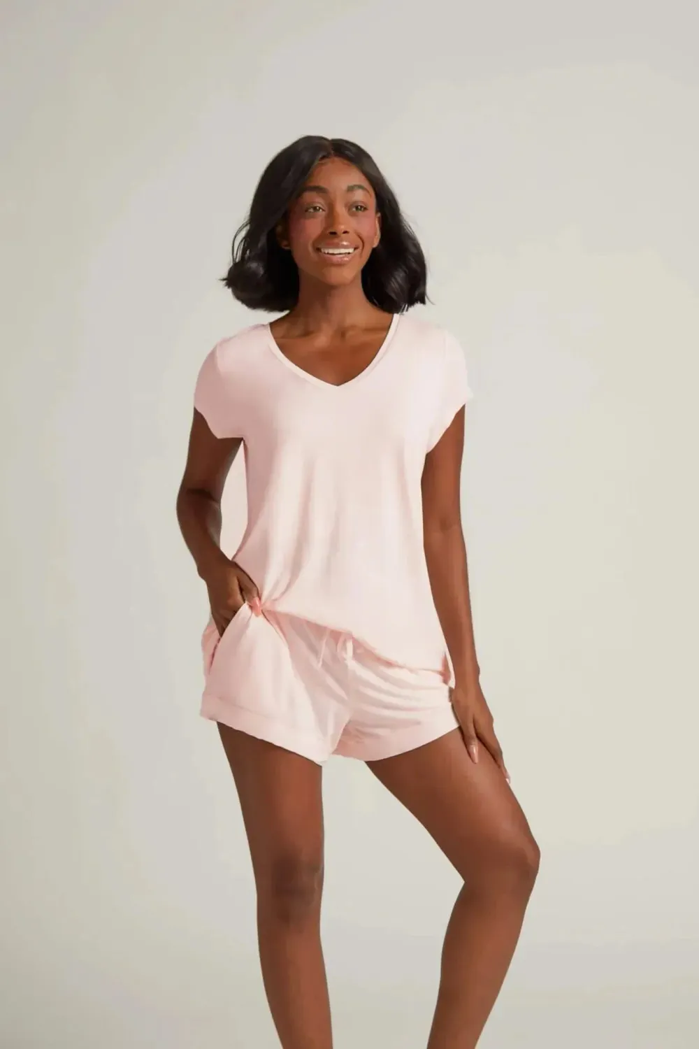 FD Pink V Neck Shirt
