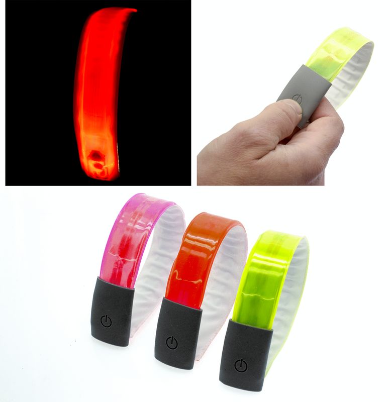 49N 4-LED LEG BAND HI-VIZ YLW