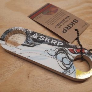 Recycled Snowboard Bottle Opener