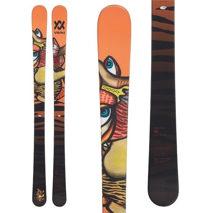 2021 Volkl Revolt Jr skis w 7.0Vmotion bindings, Size: 128cm