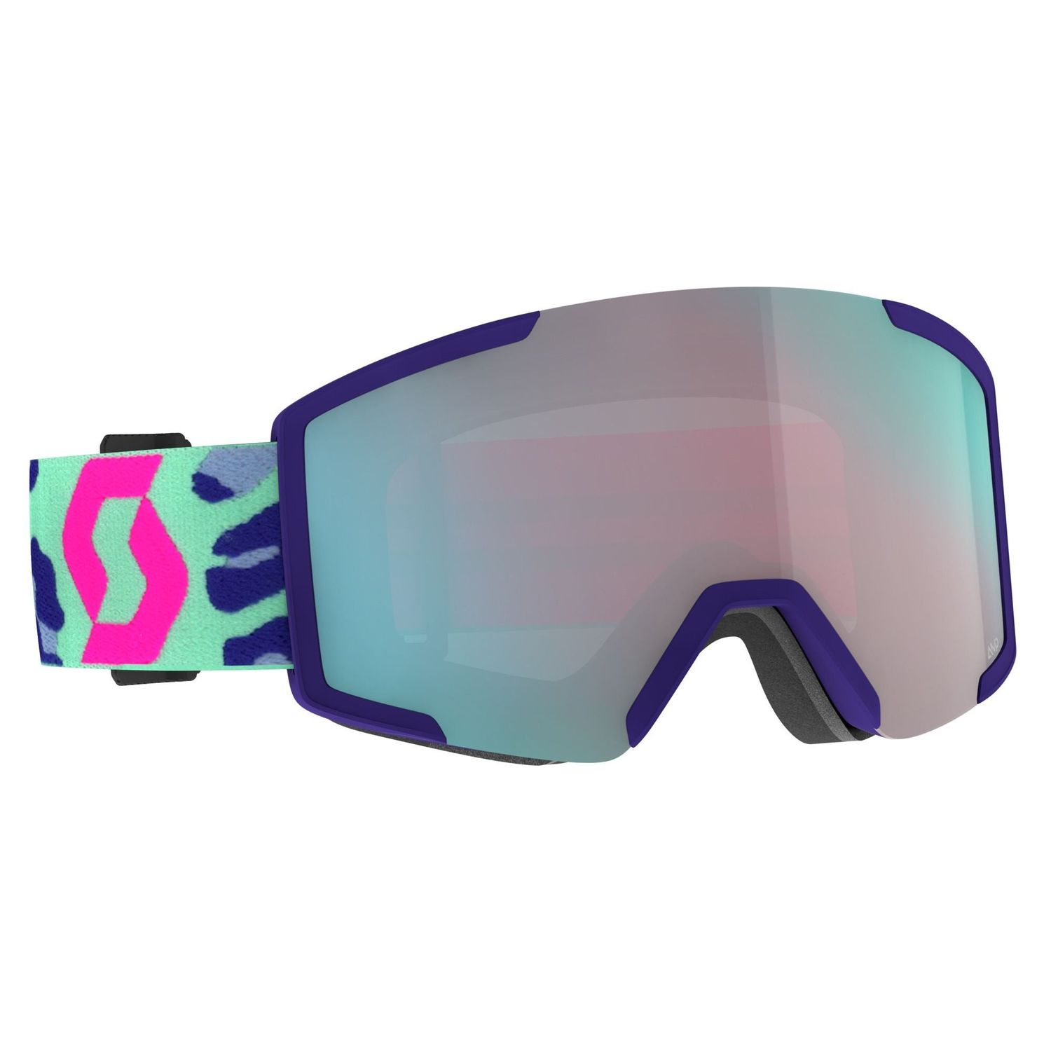 Scott Shield Goggle Mint Grren  / pink enhancer aqua chrome