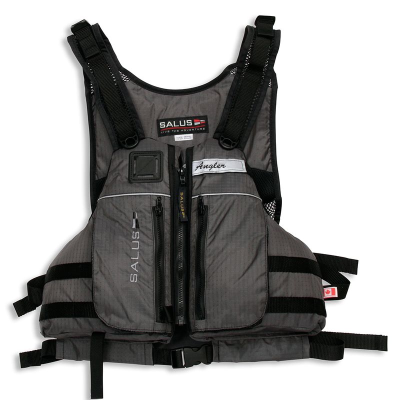 Salus Outcast Fishing PFD, Color: Charcoal, Size: M/L