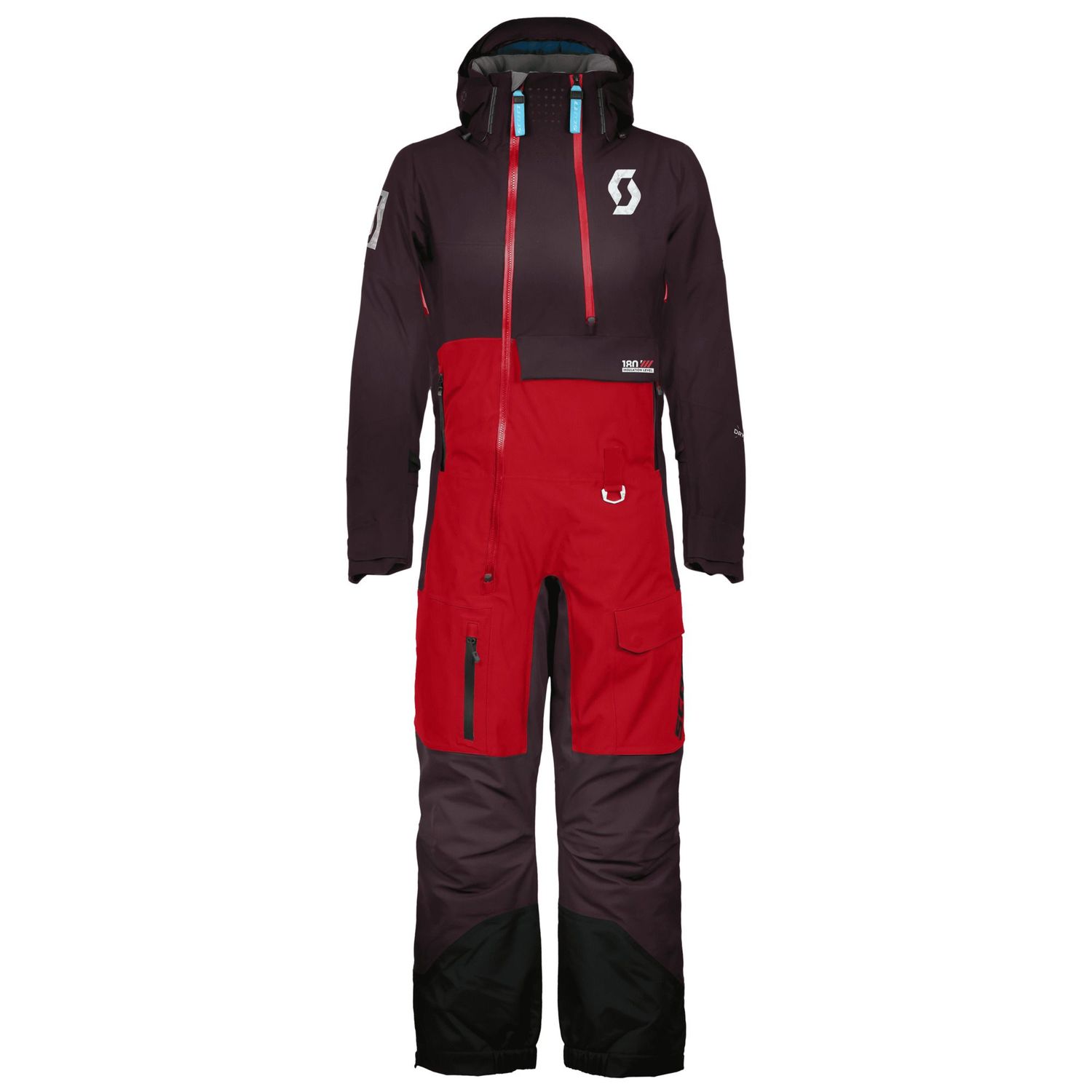 SCOTT One Piece W&#39;s Artic Flex 180 Dryo Rich Purple Power Red Medium