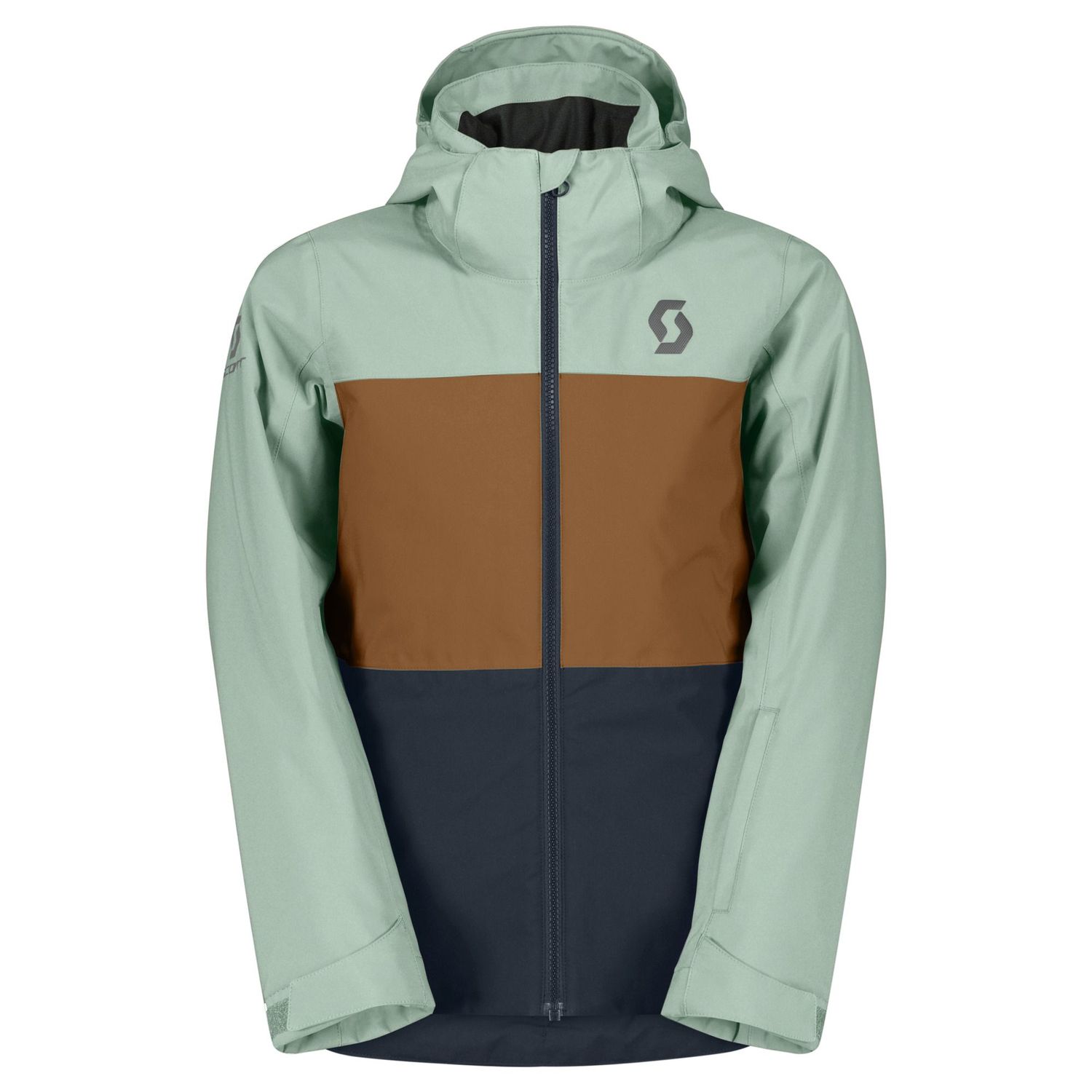 Scott Ultimate Dryo 10 JR Jacket, Color: Meadow Green/Shadow Grey, Size: L