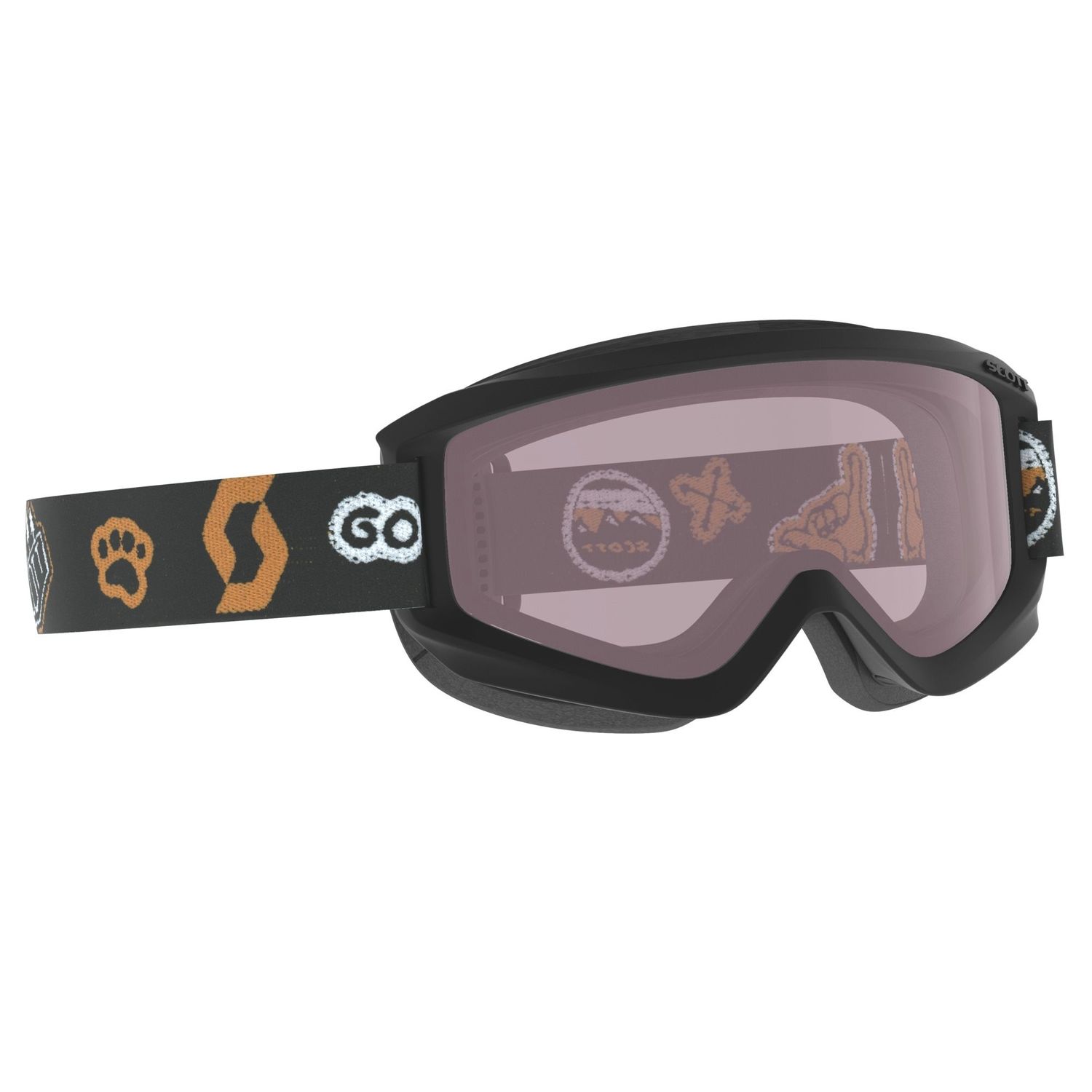 Scott Jr Agent Goggle, Color: Black/Orange