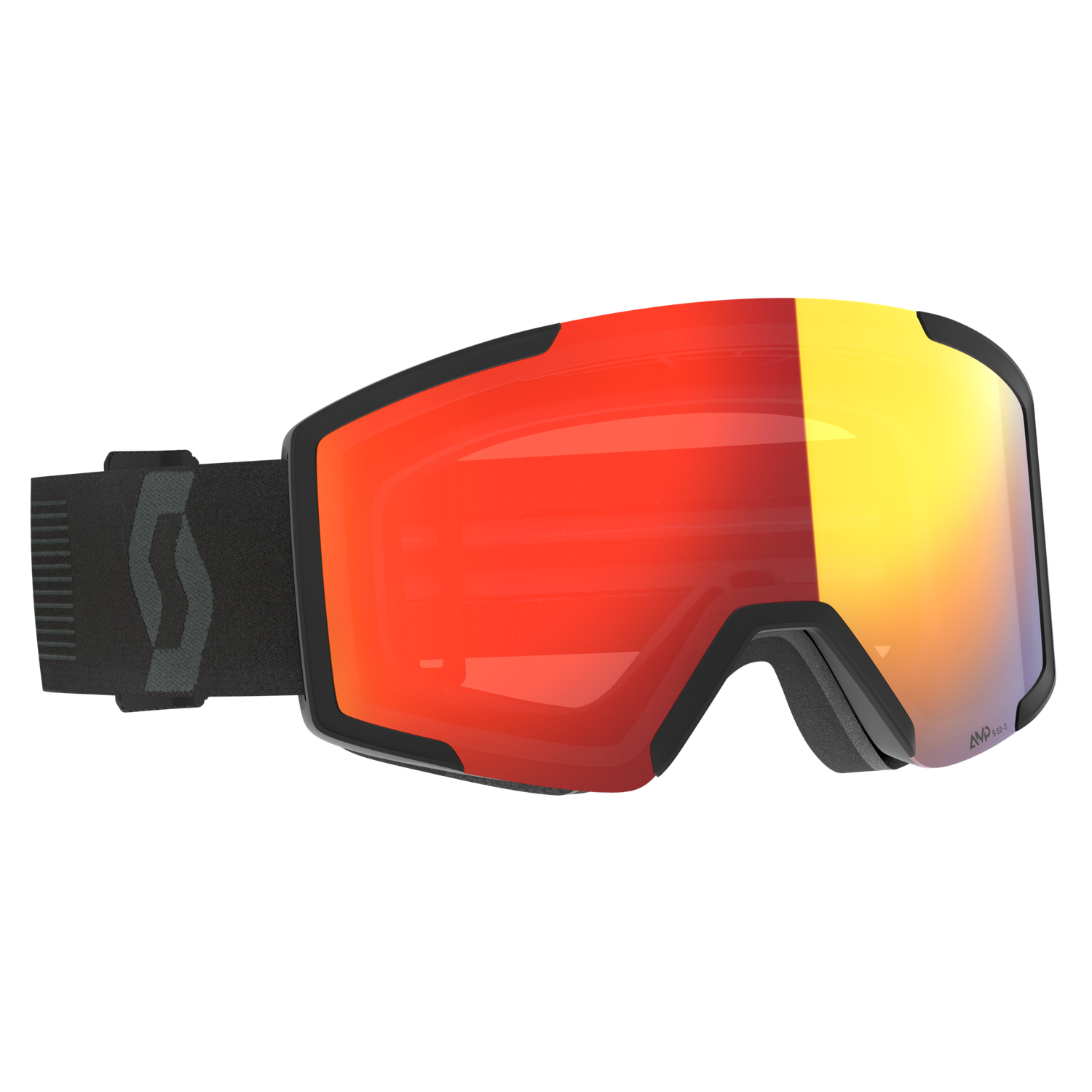Scott Shield LS Mineral Black/red chrome