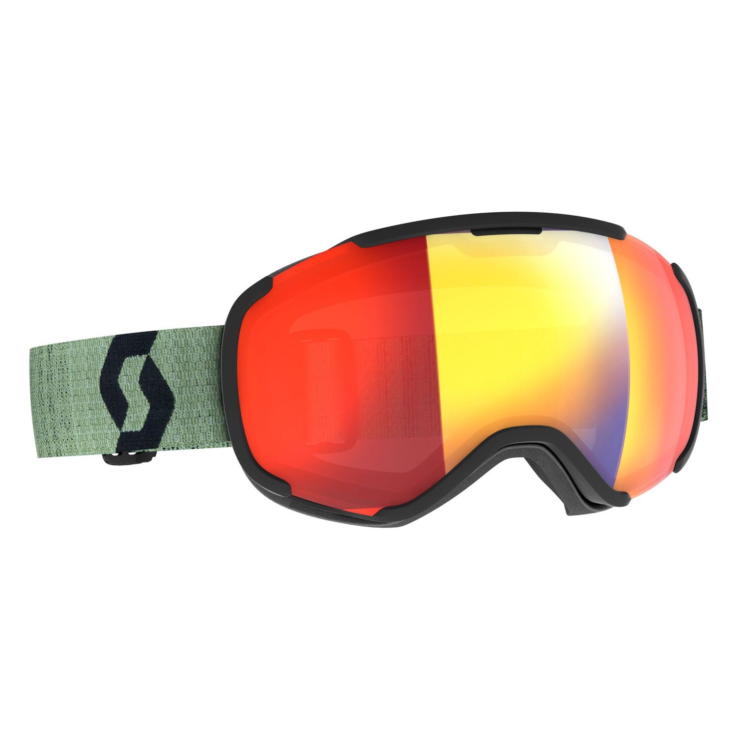 Goggle Faze II Soft Green/Black  enhancer red chrome