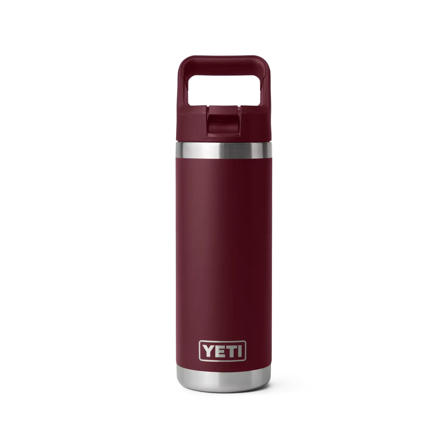 Rambler 18 oz Straw Bottle, Color: Wild Vine Red