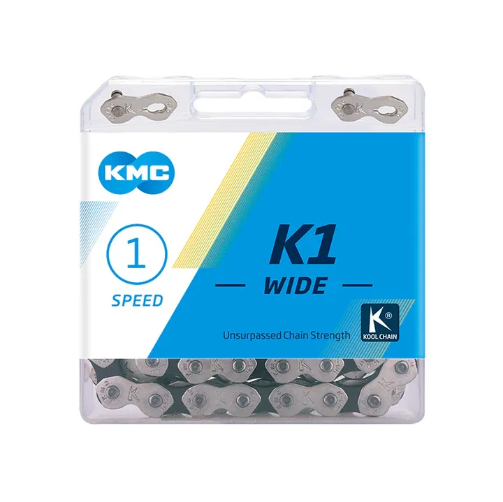 KMC, K1 Wide, Chain, Speed: 1, 1/8&#39;&#39;, Links: 112, Black
