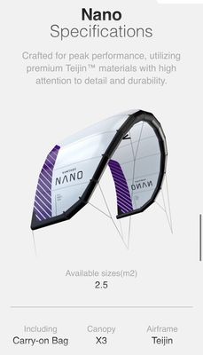 Vantage Nano 2.5m Trainer Kite