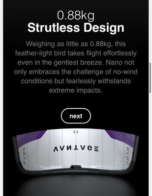 Vantage Nano 2.5m Trainer Kite