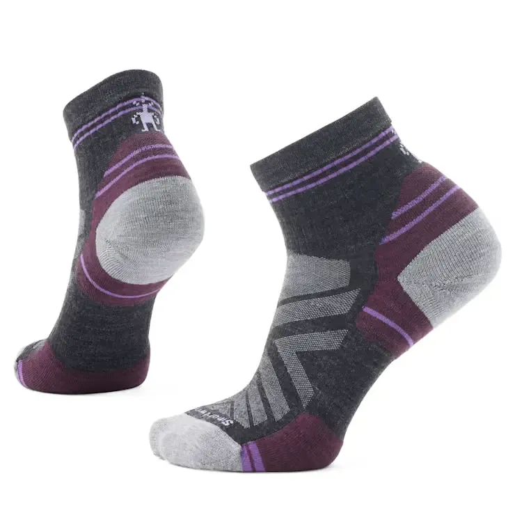 Women&#39;s Hike Targeted Cushion Ankle Socks CHARCOAL M