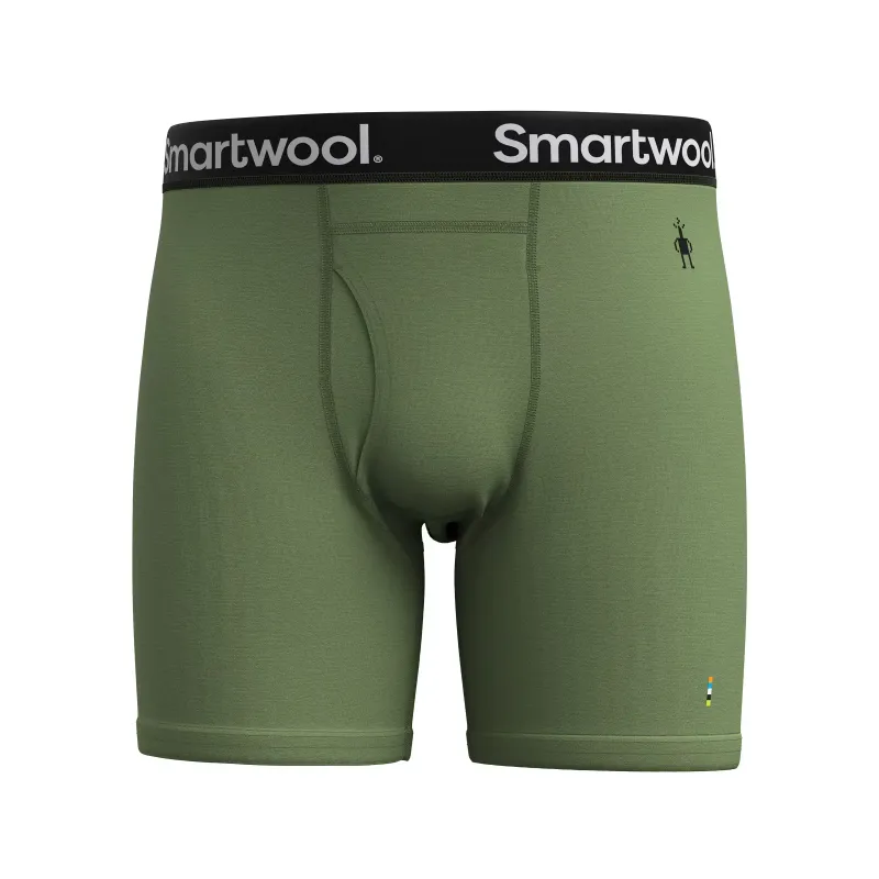 Men&#39;s Merino Boxer Brief Boxed FERN GREEN L