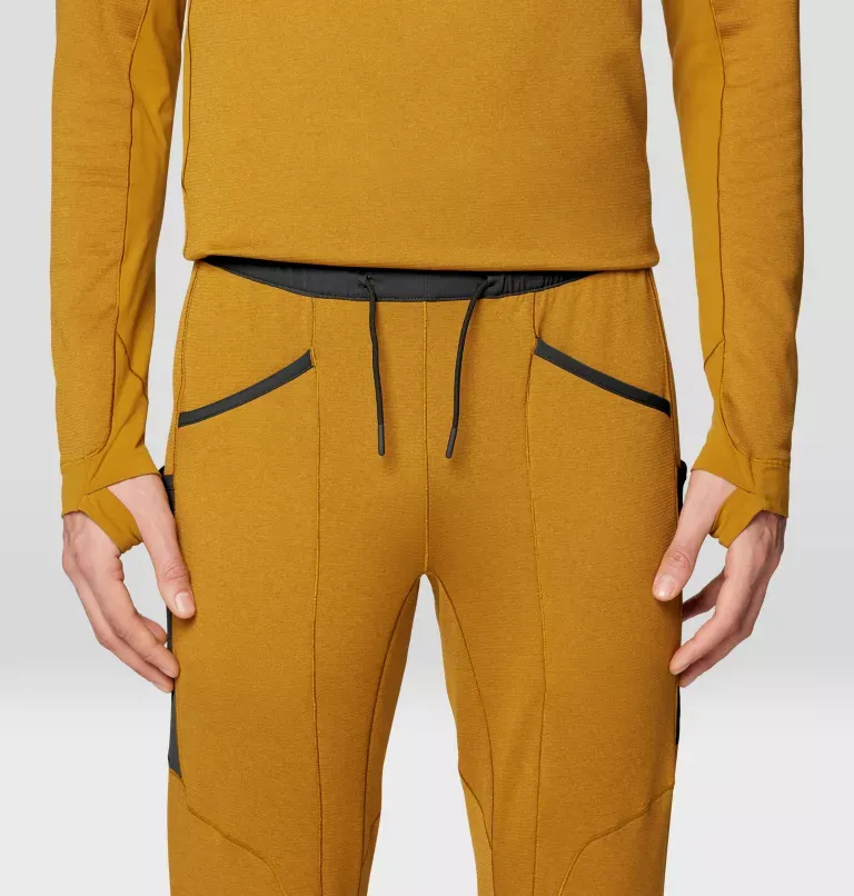 Up First Tech Fleece Pant, Color: Olive Gold/Black, Size: M